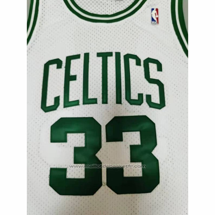 Maillot Boston Celtics Larry Bird #33 Mitchell & Ness 1985-86 Blanc